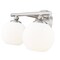 Z-Lite Neoma Vanity, 2-Light, 13.5 In.W x 6.75 In.L x 7.25 In.H, Brushed Nickel  /Opal Etched 1100-2V-BN - alternate 3